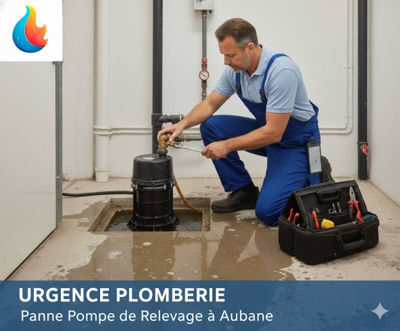 Urgence plomberie panne de pompe de relevage à Aubagne